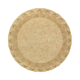 Plato de Cartón Kraft "Flower" Ø23cm 245g/m² (600 Uds)