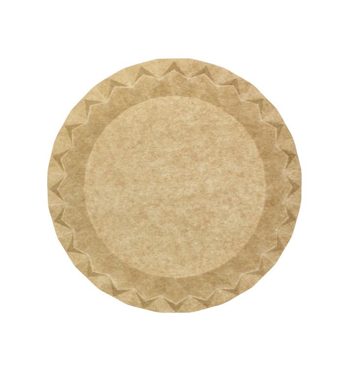 Plato de Cartón Kraft "Flower" Ø29cm 245g/m² (600 Uds)