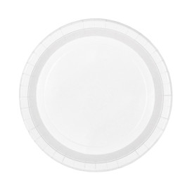 Plato de Carton Redondo Blanco Ø26cm 200g/m² (50 Uds)