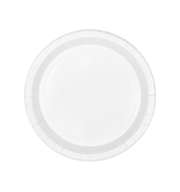 Plato de Carton Redondo Blanco Ø26cm 200g/m² (350 Uds)