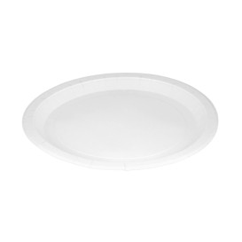 Plato de Carton Redondo Blanco Ø26cm 200g/m² (350 Uds)