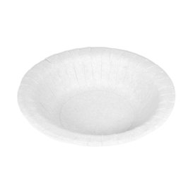 Plato Hondo de Cartón Antigrasa Blanco Ø19cm 250g/m² (50 Uds)