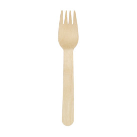 Tenedor de Madera Desechable 16cm (1.000 Uds)