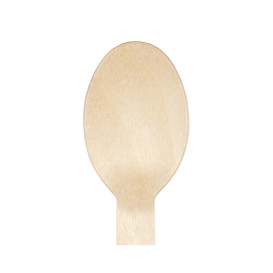 Cuchara de Madera Desechable 16cm (25 Uds)