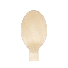 Cuchara de Madera Desechable Enfundada 16cm (25 Uds)