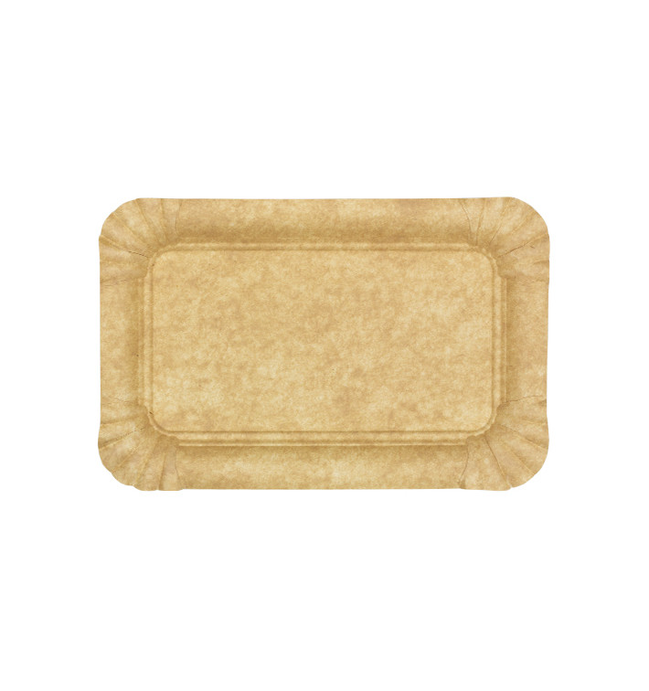 Bandeja de Cartón Kraft "Flower" 12x19cm 295g/m² (50 Uds)