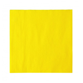 Servilleta Papel Amarillo 2C Punta-Punta 33x33cm (50 Uds)