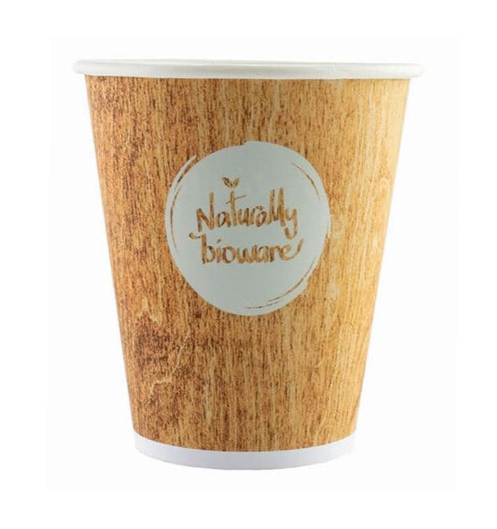 Vaso Carton BioWare PLA 12 Oz/384ml Ø8,0cm (55 Uds) Vaso Carton BioWare PLA 12 Oz/384ml Ø8,0cm (55 Uds)