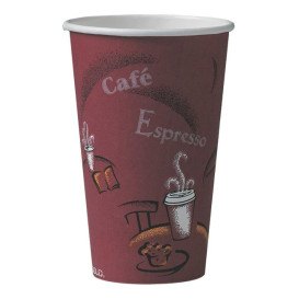 Vaso Cartón 16 Oz/500ml "Bistro" Ø8,9cm (1000 Uds)