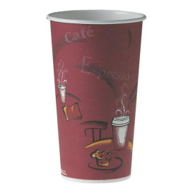 Vaso Cartón 20 Oz/600ml "Bistro" Ø8,9cm (40 Uds)