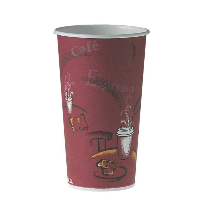 Vaso Cartón 20 Oz/600ml "Bistro" Ø8,9cm (40 Uds)