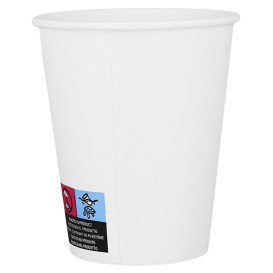 Vaso Cartón ECO 8 Oz/240ml Blanco Ø8cm (50 Uds)