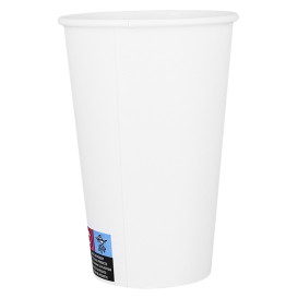 Vaso Cartón ECO 16 Oz/480ml Blanco Ø9cm (1.000 Uds)