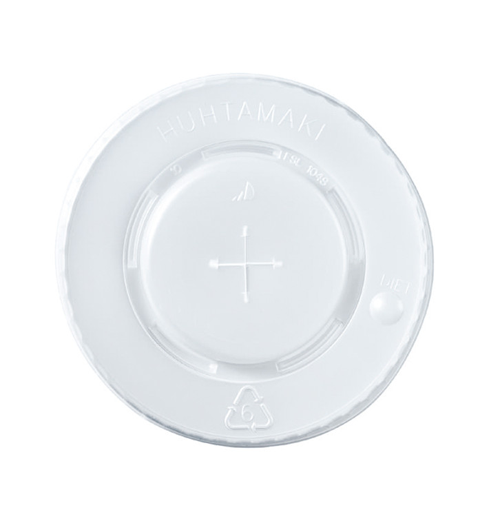 Tapa Plana Cruz PS para Vaso Cartón "Enjoy" Ø8,0cm (100 Uds)