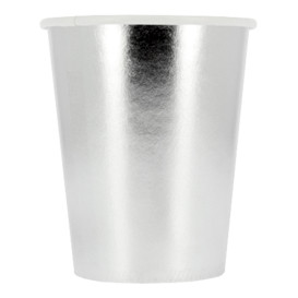 Vaso Cartón 9 Oz/240ml Plata "Party" (10 Uds)