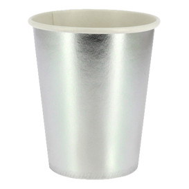 Vaso Cartón 9 Oz/240ml Plata "Party" (10 Uds)