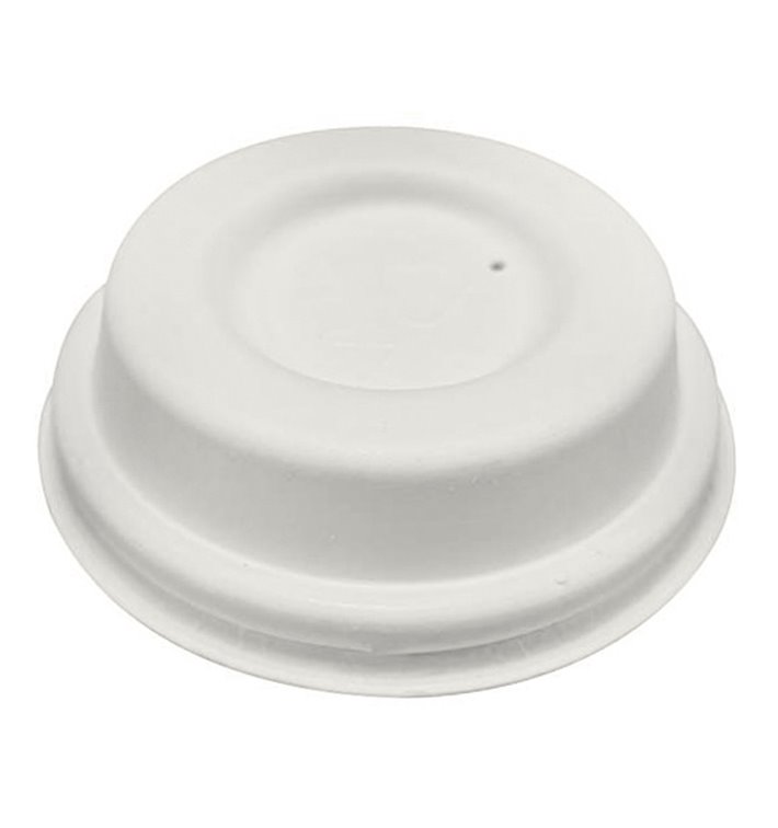 Tapa Cerrada Fibra Moldeada Blanca Ø6,2cm (50 Uds)