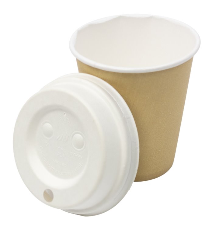 Tapa Travel con Agujero Fibra Moldeada Blanca Ø8cm (1.800 Uds) Tapa Travel con Agujero Fibra Moldeada Blanca Ø8cm (1.800 Uds)