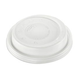 Tapa Travel PS para Vaso "Cappuccino" Blanca Ø8,6cm (1000 Uds)