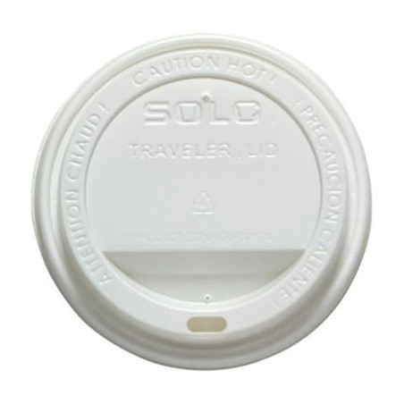 Tapa Travel con Agujero PS para Vaso Cartón Blanca Ø8,0cm (100 Uds)