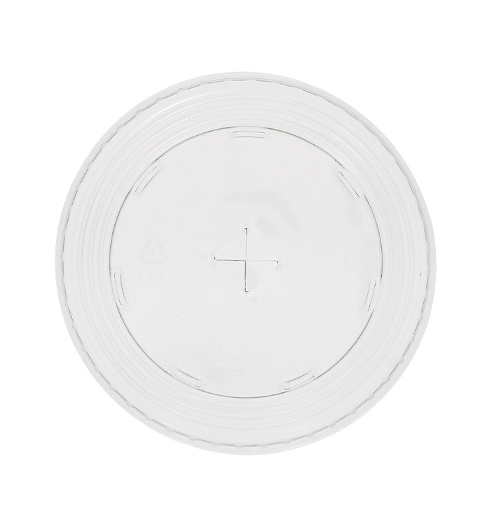 Tapa Cruz Vaso PET y PLA 265, 364, 425, 450 y 550ml Ø9,5cm (50 Uds)