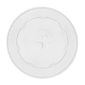 Tapa Cruz Vaso PET y PLA 265, 364, 425, 450 y 550ml Ø9,5cm (800 Uds)