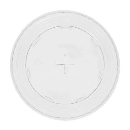 Tapa Plana Cruz rPET para Vaso Ø9,5cm (800 Uds)