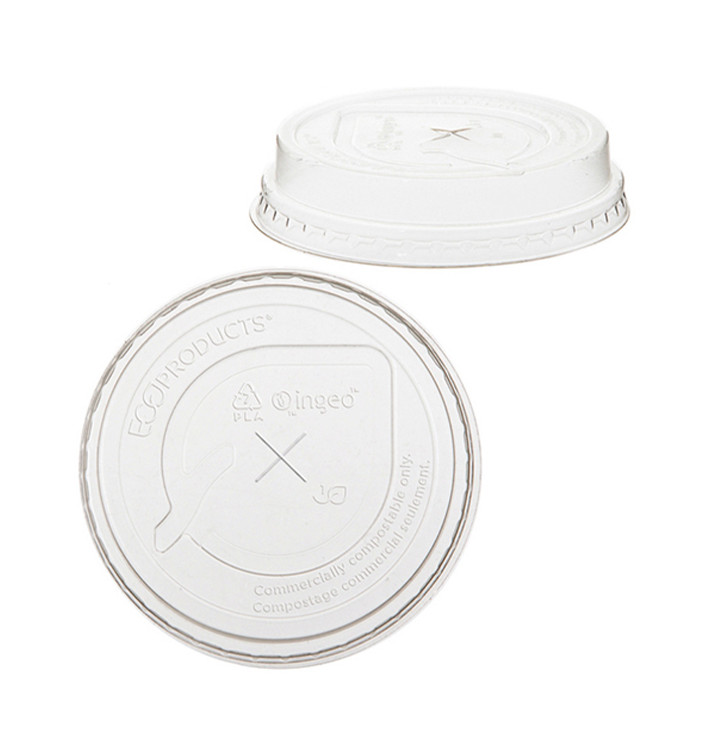 Tapa con Cruz PLA Vaso Almidón de Maíz 205,295ml (50 Uds)