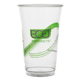 Vaso Almidón de Maíz PLA "Green Stripe" 590ml (50 Uds)