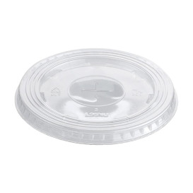 Tapa Plana con Cruz PET Cristal Ø9,4cm (1000 Uds)