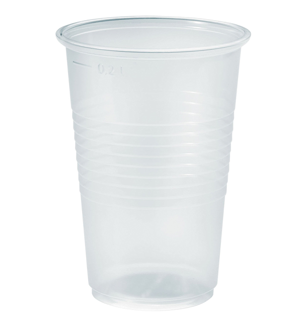 Vaso de Plastico PP Transparente 230ml Ø7,0cm (100 Uds)