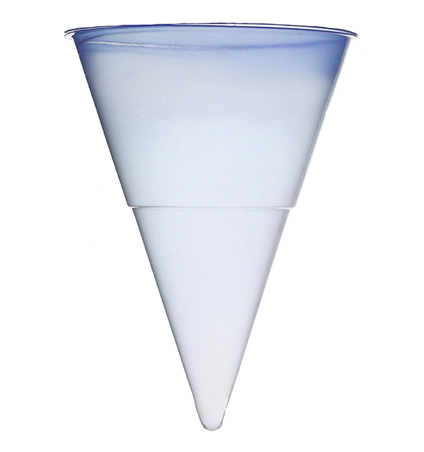 Cono de Plastico PP Azul 115 ml para Agua (200 Unidades)