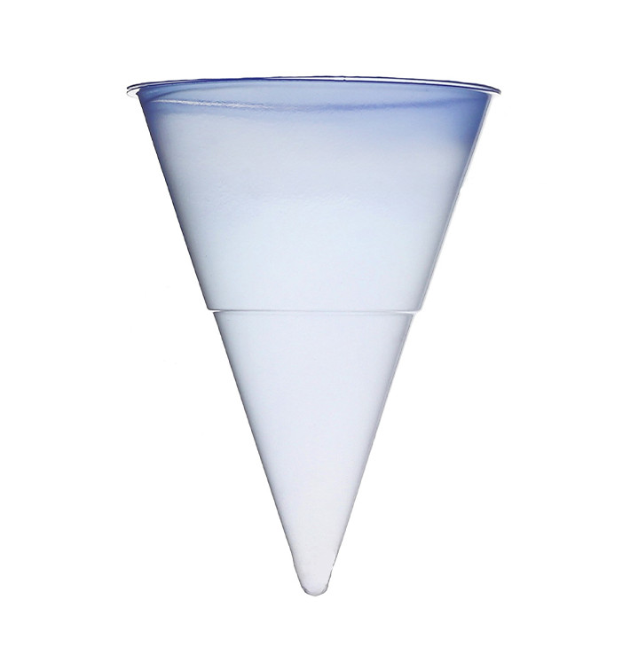 Cono de Plastico PP Azul 115 ml para Agua (200 Unidades)