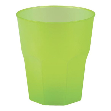 Vaso Reutilizable Irrompible PP Frost Verde Lima 350ml (20 Uds)