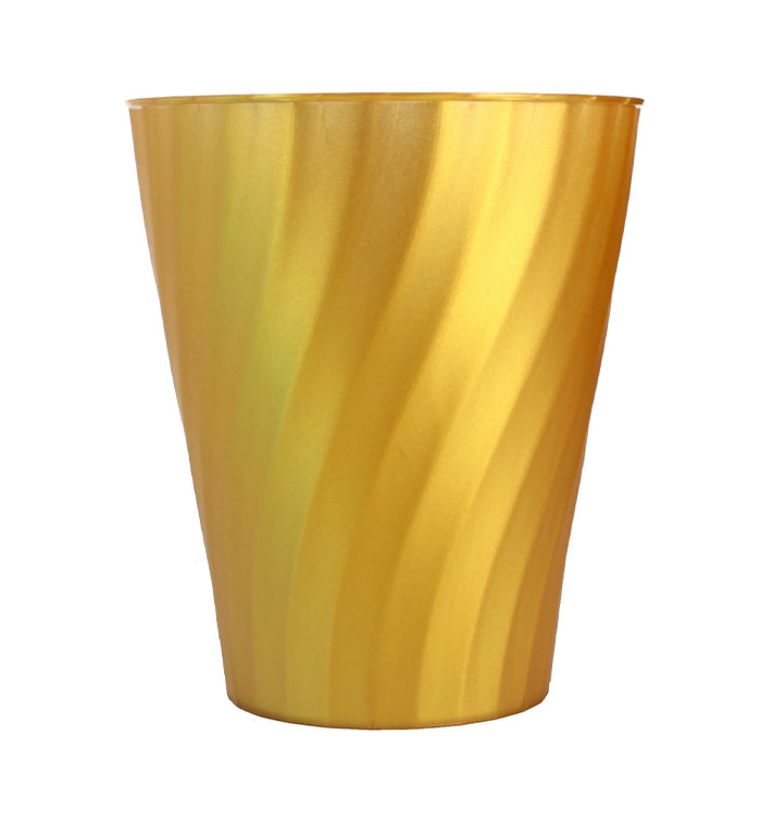 Vaso de Plastico PP "X-Table" Oro 320ml (8 Uds)