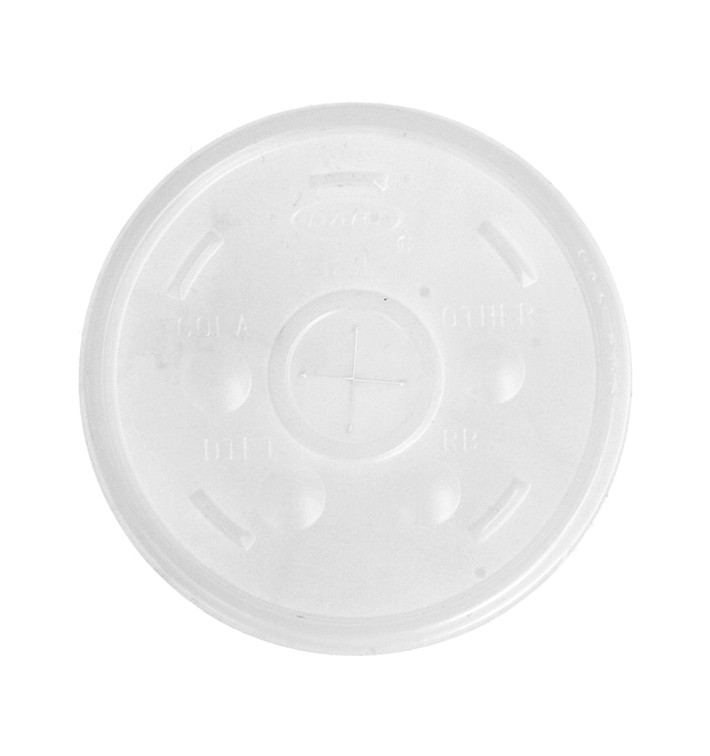 Tapa Cruz para Vaso Termico Foam EPS Ø8,9cm (100 Uds)