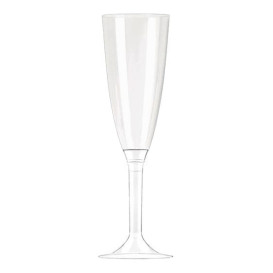 Copa de Plastico Cava Transparente 100ml (100 Uds)