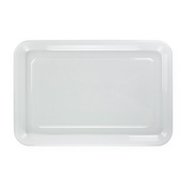 Bandeja Reutilizable PET Transparente 35x24cm (10 Uds)