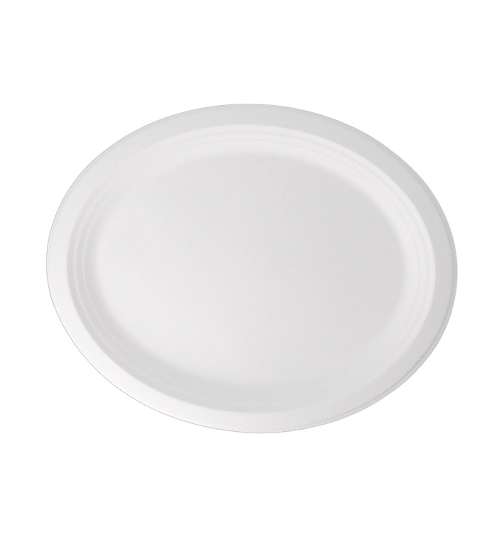 Bandeja Caña de Azucar Blanca 320x255x21mm (50 Uds)