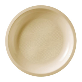 Plato Reutilizable PP Llano Crema Round  Ø22cm (600 Uds)