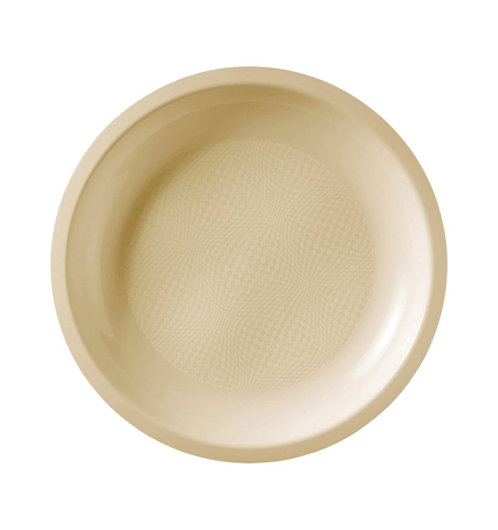 Plato Reutilizable PP Llano Crema Round  Ø22cm (600 Uds)