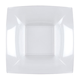 Plato Hondo Reutilizable PS Transp. Nice 18cm (300 Uds)