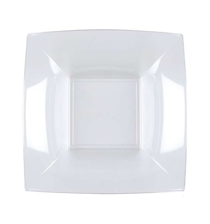 Plato Hondo Reutilizable PS Transp. Nice 18cm (300 Uds)