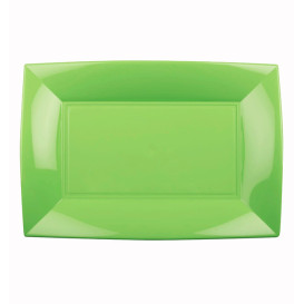 Bandeja Reutilizable PP Verde Lima Nice 28x19cm (240 Uds)