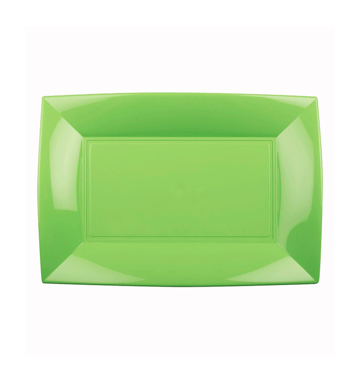 Bandeja Reutilizable PP Verde Lima Nice 28x19cm (240 Uds)