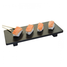 Bandeja de Bambú Negra para Sushi 50x23x2,5cm (10 Uds)