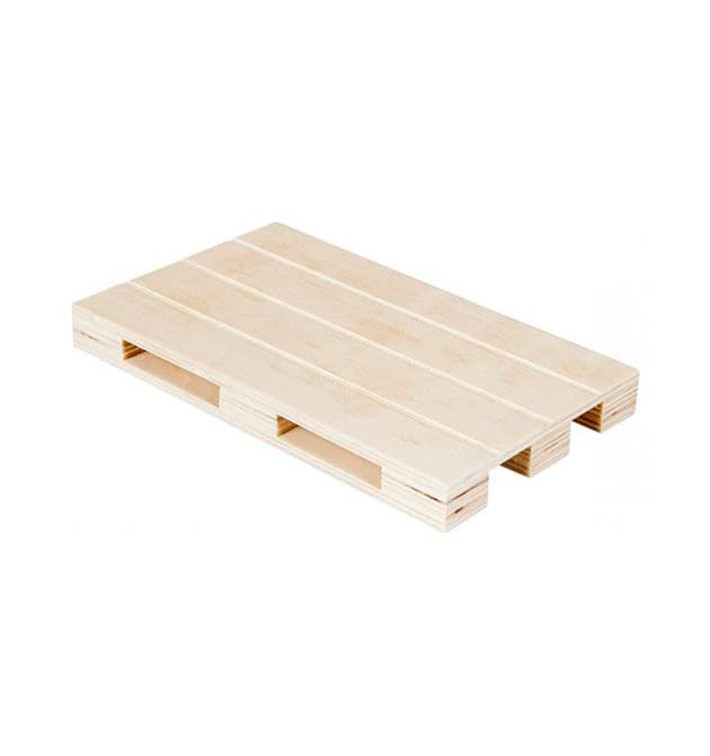 Bandeja Mini Palé de Madera 30x20x2cm (1 Ud)
