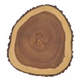 Bandeja Presentación Redonda de Madera Ø305x35mm (1 Ud)