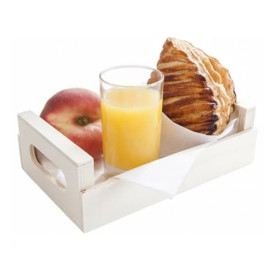 Caja Presentación con Asas Madera 20,5x12,5x6,5cm (1 Ud)