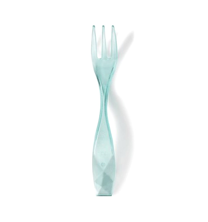 Minitenedor Degustacion "Charme" Water Green 10cm (2400 Uds)